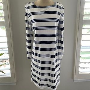 Navy Blue and White Striped dress